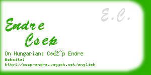 endre csep business card